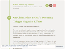 Tablet Screenshot of iwillreachmydreams.wordpress.com