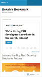 Mobile Screenshot of bekahsbookmark.wordpress.com