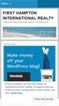 Mobile Screenshot of firsthamptonrealty.wordpress.com