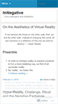 Mobile Screenshot of innegative.wordpress.com