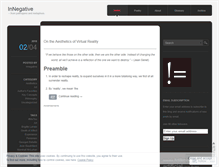 Tablet Screenshot of innegative.wordpress.com