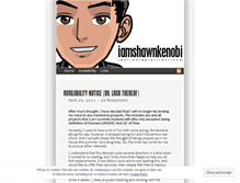 Tablet Screenshot of iamshawnkenobi.wordpress.com