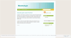 Desktop Screenshot of mundoskype.wordpress.com