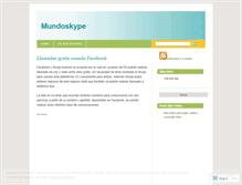 Tablet Screenshot of mundoskype.wordpress.com