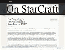 Tablet Screenshot of onstarcraft.wordpress.com