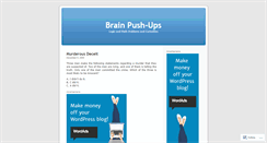 Desktop Screenshot of brainpushups.wordpress.com