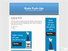 Tablet Screenshot of brainpushups.wordpress.com