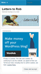 Mobile Screenshot of letterstorob.wordpress.com