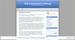 Desktop Screenshot of fabenterprises.wordpress.com