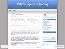 Tablet Screenshot of fabenterprises.wordpress.com