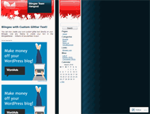 Tablet Screenshot of blingee.wordpress.com