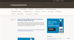 Desktop Screenshot of companyexperiment.wordpress.com