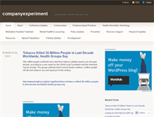 Tablet Screenshot of companyexperiment.wordpress.com