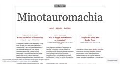 Desktop Screenshot of minotauromachia.wordpress.com