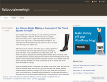 Tablet Screenshot of flatbootskneehigh.wordpress.com