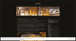 Desktop Screenshot of manfoodblog.wordpress.com
