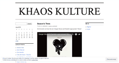 Desktop Screenshot of khaoskulture.wordpress.com