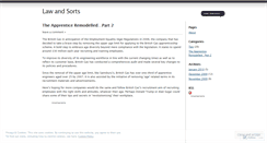 Desktop Screenshot of lawandsorts.wordpress.com