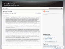 Tablet Screenshot of eviantreebear.wordpress.com