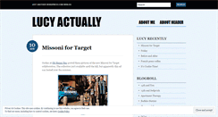 Desktop Screenshot of lucyactually.wordpress.com
