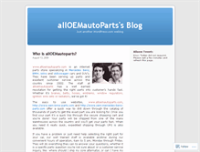 Tablet Screenshot of alloemautoparts.wordpress.com