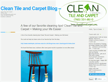 Tablet Screenshot of cleantileandcarpet.wordpress.com