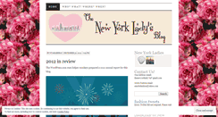 Desktop Screenshot of newyorklady.wordpress.com