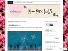Tablet Screenshot of newyorklady.wordpress.com