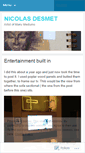 Mobile Screenshot of nicolasdesmet.wordpress.com