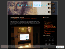 Tablet Screenshot of nicolasdesmet.wordpress.com