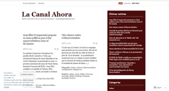 Desktop Screenshot of lacanalahora.wordpress.com