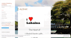 Desktop Screenshot of lahainamarketing.wordpress.com