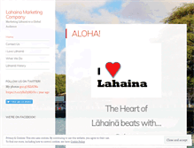 Tablet Screenshot of lahainamarketing.wordpress.com
