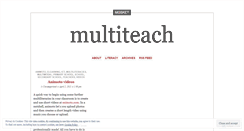 Desktop Screenshot of multiteach.wordpress.com