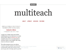 Tablet Screenshot of multiteach.wordpress.com