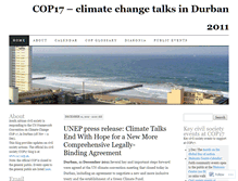 Tablet Screenshot of cop17insouthafrica.wordpress.com