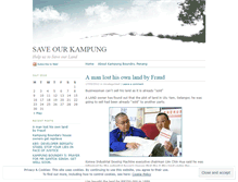 Tablet Screenshot of kampungboundry.wordpress.com