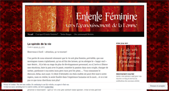 Desktop Screenshot of ententefeminine.wordpress.com