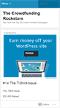 Mobile Screenshot of crowdfundingrockstars.wordpress.com
