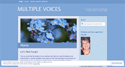 Desktop Screenshot of multiplevoices.wordpress.com