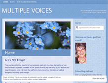 Tablet Screenshot of multiplevoices.wordpress.com