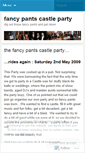 Mobile Screenshot of fancypantscastleparty.wordpress.com