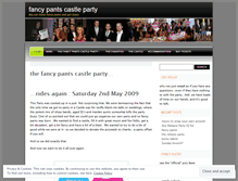 Tablet Screenshot of fancypantscastleparty.wordpress.com