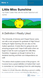 Mobile Screenshot of littlesunnshine.wordpress.com