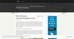Desktop Screenshot of filipinastrong.wordpress.com