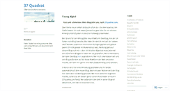 Desktop Screenshot of 37quadrat.wordpress.com