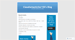 Desktop Screenshot of clasafantasticilor150.wordpress.com