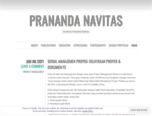 Tablet Screenshot of pranandanavitas.wordpress.com