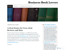 Tablet Screenshot of businessbooklovers.wordpress.com