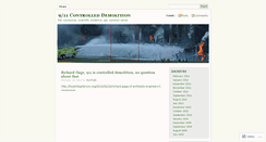 Desktop Screenshot of 911controlleddemolition.wordpress.com